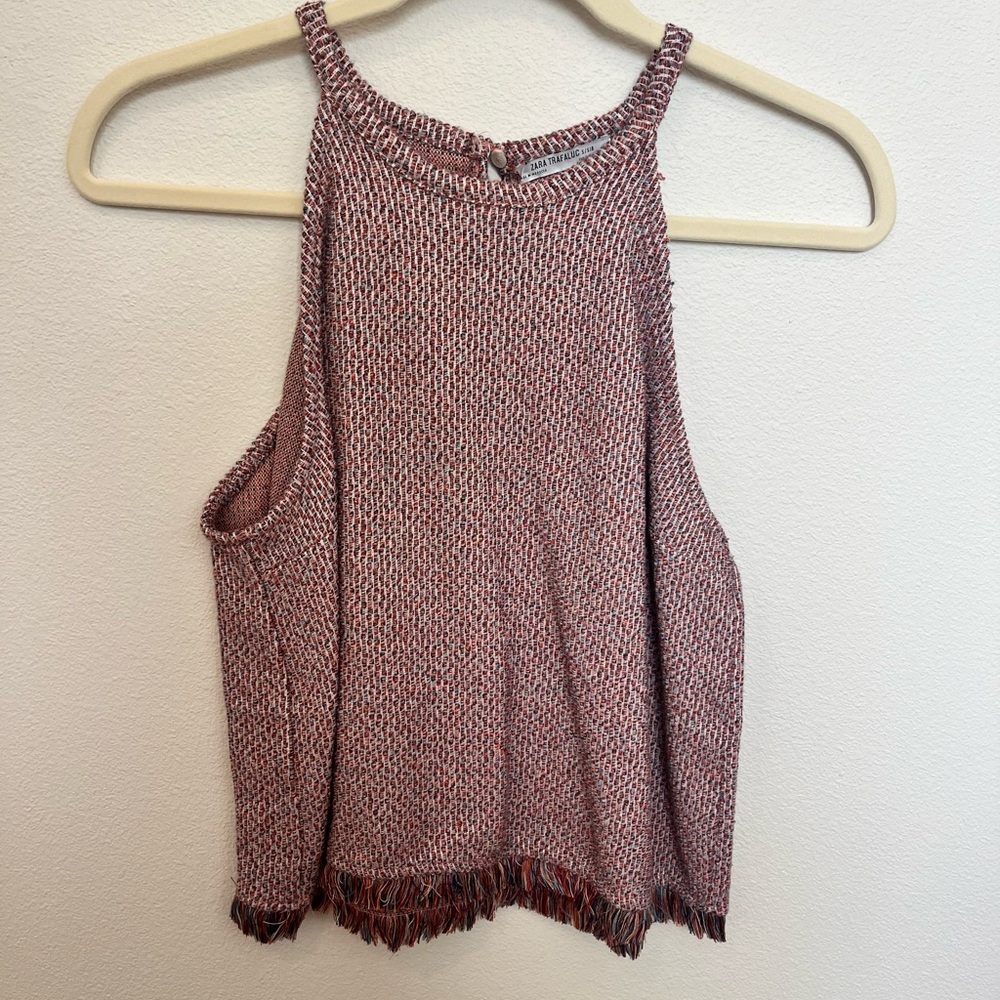 Zara multi colored tank top size small
